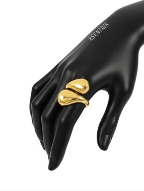Two Drops Metal Ringz▪︎Gold
